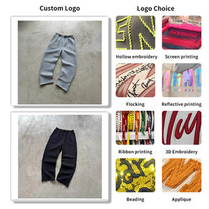 Custom Outfit Baggie Fit Dark Blue Flared <strong>Jeans</strong> Pants Designer Release Fit Denim Polar Skate Pants Baggy Distressed <strong>Jeans</strong> - Product Image 2