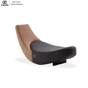 26 Últimos Diseños de Muebles - Sillón de Salón Moderno y Lujoso de Tela para Interiores de Villas y Hogares - Sillón Creativo Estilo Banana - Product Image 4