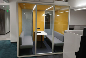 Cabine de travail mobile insonorisée pour réunions, diffusion en direct et bureaux, 4 places, pour bibliothèques et immeubles de bureaux - Product Image 6