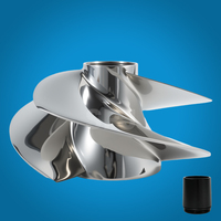 Pièces de moteur BRP Rotax en acier inoxydable poli à 3 pales, nouvelles pièces Seadoo 161 mm 14/19 Impeller pour jet ski