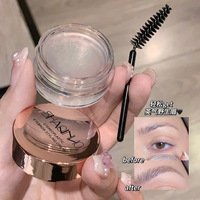 Crayon Sourcils Forme & Fixe SHAQINUO Crayon Cire Transparente Imperméable Longue Tenue Fixateur Gel Sourcils