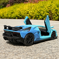 Coche de juguete Chxu de aleación que cambia de color, modelo de coche de carreras simulado con puertas que se abren, varios estilos, coche deportivo de colección para niños
