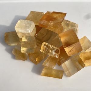 Piedra Natural, Cristales de Calcita Amarilla, Calcita Óptica Transparente, Esparto Islandés, Piedra en Bruto para la Venta - Product Image 5