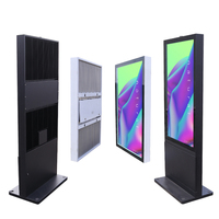 Pantalla LCD Exterior Impermeable Americana, Tótem de Quiosco con Refrigeración de Aluminio, Señalización Digital de 55 Pulgadas con SDK para Centros Comerciales