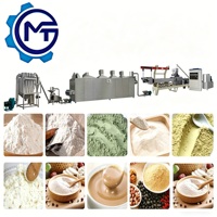 Machine automatique de fabrication de poudre de céréales de riz enrichi pour bébés de la marque MT, 500 kg/h, contrôlée par PLC, faible consommation d'énergie, haute vitesse