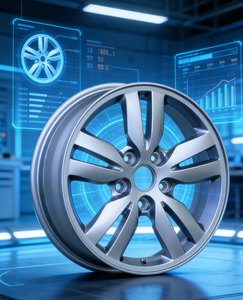 Venta Caliente en Existencia, Llantas de Aleación de Aluminio de 16X6.5, Compatibles con <span class=keywords><strong>Hyundai</strong></span> <span class=keywords><strong>Tucson</strong></span> 2009, Completamente Pintadas en Plata para Reemplazo - Product Image 4