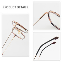Modische Blaulichtfilter-Brille mit Flachgläsern für Damen, Schlichte Optische Brille, Trendige Großrahmen-Brille für Herren 2026