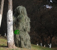 Katlanabilir Görünmez Kıyafet 3D Dokulu Biyonik Ghillie Takımı Rahat Havalandırmalı Giyim, Yaban Hayatı Gözlemi Açık Hava Avı için