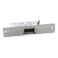 Serrure de porte à gâche électrique à sécurité intégrée 12v mise hors tension pour verrouiller la serrure à cathode de contrôle d'accès en acier inoxydable NC/NO