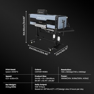 Impresora Dtf Station <span class=keywords><strong>Prestige</strong></span> XL3 Dtf Three Epson I3200 Head 24 "Impresora Dtf Máquina de impresión 60Cm para uso industrial - Product Image 3