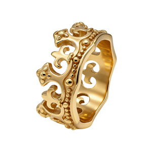 Anillo de Cristal Retro con Diseño de Corona Romana <span class=keywords><strong>Antigua</strong></span>, Joyería de Comercio Exterior, Anillo de Personalidad para Hombre y Mujer - Product Image 5