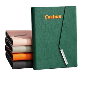 Cubierta Flexible de cuero Pu térmico personalizado estampado en caliente diario recargable A5 6 carpetas de timbre cubierta de cuaderno de cuero - Product Image 1