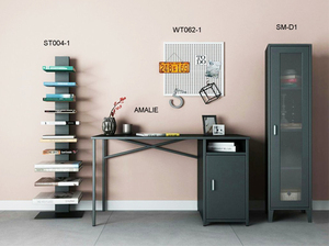 Étagère à livres à 10 niveaux, bibliothèque en métal sur pied, bibliothèque verticale en acier <span class=keywords><strong>invisible</strong></span> - Product Image 6