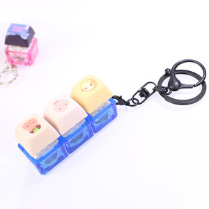 Biểu Tượng Tùy Chỉnh Anime Phong Cách Nhựa Keychain Bàn Phím Nút Keycaps Với Căng Thẳng Thiết Bị Chuyển Mạch Fidget Clicker Keyring - Product Image 6