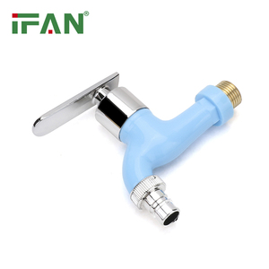 Grifos de agua de muestra <span class=keywords><strong>gratis</strong></span> IFAN, cuerpo azul de plástico, grifos de agua de 1/2 pulgadas, grifo de agua de plástico de acero inoxidable - Product Image 1