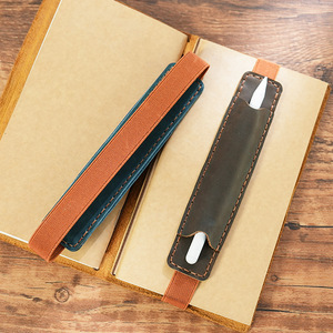 Portaplumas Elástico Ajustable de Cuero Genuino de Lujo para Cuaderno, Estuche para Lápices Hecho a Mano con Correa, Regalos Promocionales para la Escuela y la Oficina - Product Image 2