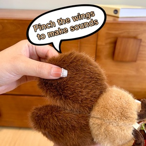 Divertido Llavero de Peluche de Insecto <span class=keywords><strong>con</strong></span> Sonido, Alas que Hacen Ruido, Mini Colgante de Peluche Suave para Mochila Escolar, Decoración para Llaves de Coche, Amuleto de Insecto para Bolsos - Product Image 2