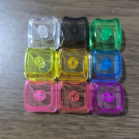 Various Colors Cat Head Shape Blank Keycaps Mx Cross 9.3mm PC Material Mechanical Keyboard Keycaps