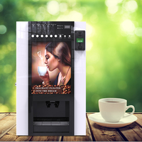 Distributeur automatique de café instantané à 6 saveurs, fonctionnant avec des pièces de monnaie, modèle LE302B, 2023