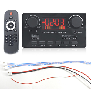 80W 2*40W khuếch đại không dây âm nhạc xe hơi MP3 giải mã bảng Máy nghe nhạc rảnh tay mô-đun FM Radio DC 7V-24V <span class=keywords><strong>Bluetooth</strong></span> mô-đun âm thanh - Product Image 1