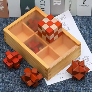 Jeu <span class=keywords><strong>de</strong></span> puzzle <span class=keywords><strong>en</strong></span> <span class=keywords><strong>bois</strong></span> <span class=keywords><strong>pour</strong></span> enfants et adultes, casse-tête éducatif <span class=keywords><strong>pour</strong></span> le développement cognitif et la résolution <span class=keywords><strong>de</strong></span> problèmes - Product Image 5