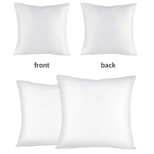 KM Printbare 2-zijdige blanco hot press printbare 10 stuks witte kussenhoes sublimatie kussenhoes met rits - Product Image 4