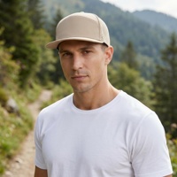 Casquette de baseball unisexe en polyester 100 % imperméable, coupe laser 7 panneaux, style Oxford sportif, à visière plate, ajustée, personnalisable, avec fermeture snapback, vente en gros