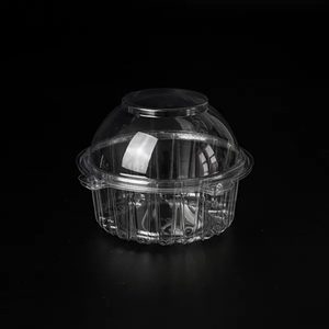 Caja Redonda de Plástico Transparente de un Solo Uso <span class=keywords><strong>para</strong></span> Pasteles y <span class=keywords><strong>Repostería</strong></span>, Caja <span class=keywords><strong>para</strong></span> Galletas y Pasta con Forma de Pavo - Product Image 1