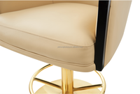 Chaise de bar réglable pour la maison, le sous-sol ou le centre commercial Chaise de poker en cuir synthétique pour la salle de jeux Option bon marché