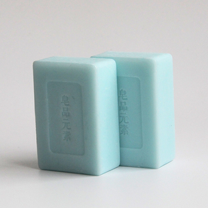 Jabón de baño antibacteriano hecho a mano, blanqueador de piel, sal marina, Natural, azul, OEM ODM, Etiqueta Privada para acné y cara, 8x128x3cm, 5,5g - Product Image 5