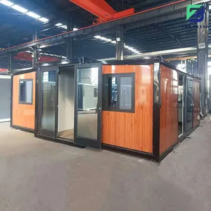 Low Cost Modern Design Prefabricated Foldable Container House Kit Price Tiny Mobile home Van Expandable Houses