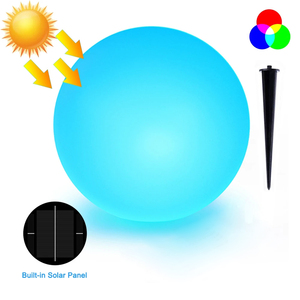 <span class=keywords><strong>Lampe</strong></span> <span class=keywords><strong>solaire</strong></span> décorative LED ronde pour l'intérieur et l'extérieur, <span class=keywords><strong>avec</strong></span> alimentation par batterie IP66 - Product Image 3