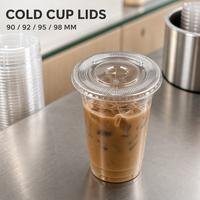 Couvercles en plastique PET anti-déversement à ouverture par poussée et tirage, transparents, avec trou pour paille, jetables, pour gobelets de boissons froides, bubble tea et jus