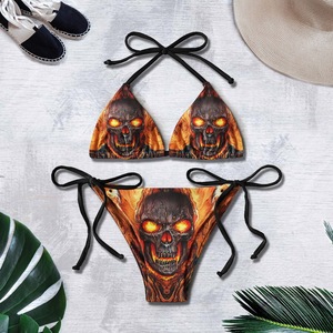 Ensemble <span class=keywords><strong>de</strong></span> bikini personnalisé pour <span class=keywords><strong>femme</strong></span>, rembourré, sans armatures, imprimé, dos nu, deux pièces, <span class=keywords><strong>maillot</strong></span> <span class=keywords><strong>de</strong></span> <span class=keywords><strong>bain</strong></span>, nouvelle collection, vente flash - Product Image 3