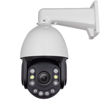 Caméra IP PTZ dôme PoE avec zoom optique 30x, 8MP, IP66, 6 LED double éclairage et 4 LED IR laser, vision nocturne 200m, audio bidirectionnel