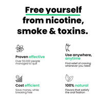 Inhalateur sans fumée pour arrêter de fumer, bâtonnet inhalateur sans nicotine en bois aromatisé, diffuseur d'aromathérapie, dispositif anti-tabac