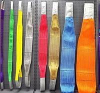 OEM Özel Üretim EN 1492-1 Çift Katmanlı Gözlü Polyester CE/GS/TUV Sertifikalı 5-8:1 Güvenlik Faktörlü Düz Dokuma Kargo Askıları