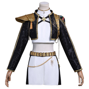 K-POP Versión Negro y Dorado Rumi Cosplay Mirako Anime Set Unisex para Adulto Solo Top Hecho de Poliéster - Product Image 5