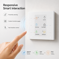 Panneau tactile mural KNX pour le contrôle de toute la maison, système domotique KNX, automatisation domestique, panneau tactile intelligent pour hôtel, villa