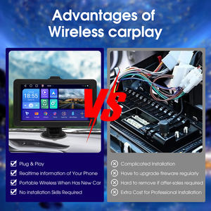 Nouveau navigateur portable à écran <span class=keywords><strong>7</strong></span> <span class=keywords><strong>pouces</strong></span> 2.5D système Android 10.0 connexion sans fil BT 2GB 32GB Carplay Android Auto - Product Image 5