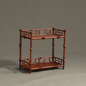 Bamboo <b>Tea</b> <b>Stand</b> Storage Rack Rectangle Standing Type <b>Tea</b> Ceremony Accessories - Product Image 3