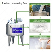 Compresseur Flash de pasteurisation équipement de refroidissement par lots mini pasteurisateur d'usine de lait à vendre
