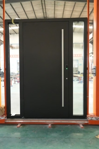<span class=keywords><strong>Porte</strong></span> blindée en alliage d'aluminium à axe décalé, cadre renforcé <span class=keywords><strong>de</strong></span> sécurité robuste, charnières silencieuses, design extérieur moderne pour l'extérieur - Product Image 3