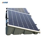 Système de montage solaire photovoltaïque HINA Easy Pv pour toit plat, polypropylène anti-âge, garantie 12 ans, résistance au vent 60 m/s, installation lestée