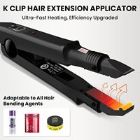 Fer à fusion professionnel TopWigy pour extensions capillaires, outil de fusion à température réglable, prise US, fabriqué pour la vente en gros