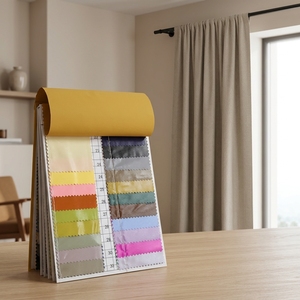 Tissu pour robe SunRay R68055 en satin brossé suédé uni, 100% polyester, anti-boulochage, respirant, résistant à l'abrasion, tissé <span class=keywords><strong>transparent</strong></span> - Product Image 2