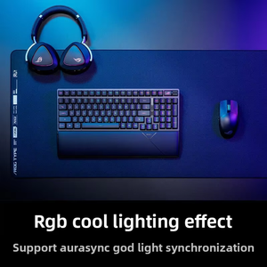 Clavier mécanique de jeu professionnel personnalisé en direct d'usine, 68 touches, rétroéclairage RVB, avec interrupteurs <span class=keywords><strong>Gateron</strong></span>/Kailh, nouveau, axe métallique - Product Image 4