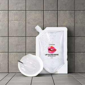 Langmannni DIY dudak parlatıcısı baz yağ 50ml Mineral nemlendirici temizle jel dudak parlatıcısı özel Logo hammadde sıvı ruj - Product Image 3