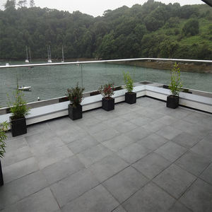 Profilo in Alluminio a U per Esterni, Ringhiera in Vetro per <span class=keywords><strong>Parapetto</strong></span> in Metallo Liscio - Product Image 5