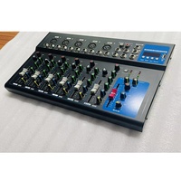 Console de mixage audio USB F7 6 canaux - Mini console portable avec enregistrement USB +48V pour le chant et la diffusion en ligne